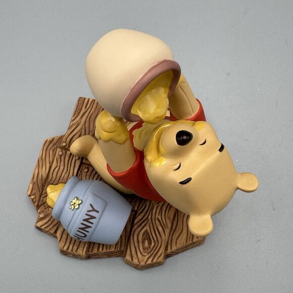 Vtg Disney Pooh and Friends Winnie the Pooh Figurine Life Is Sweet Hunny Pot - Picture 7 of 16